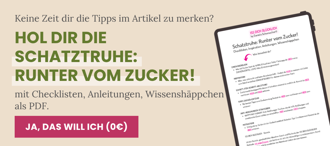 Schatztruhe Runter vom Zucker
